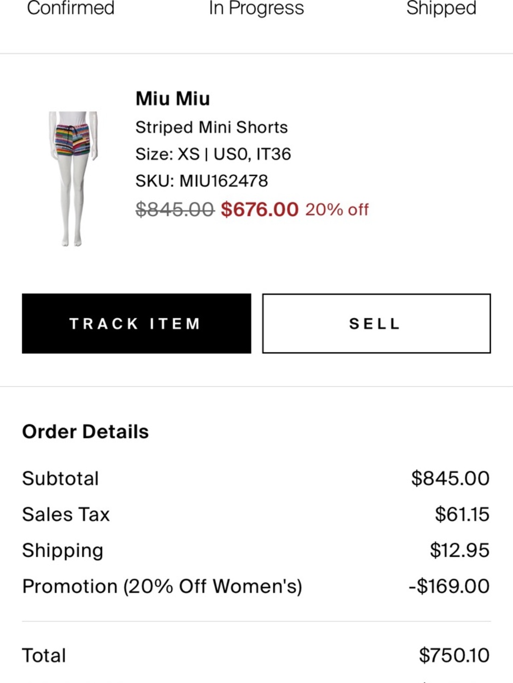 Miu Miu Multicolor Crochet Women's Shorts - Picture 6 of 6
